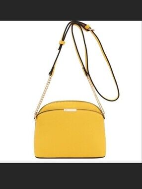 Yellow Crossbody Shoulder Bag - Women's Fashion Handbag
